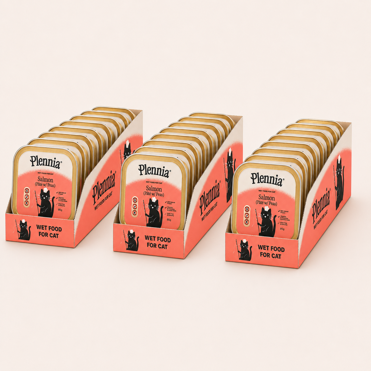 Cat Salmon — Wet 3-Tray Pack
